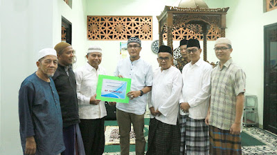 Masjid Arafah Tanjuang Gadang Sungai Pinago Terima Dana Hibah Rp. 50 Juta