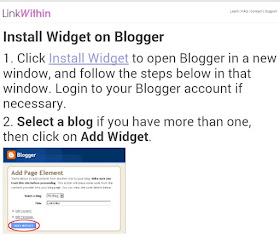 Cara Membuat Widget Linkwithin Di Blogspot