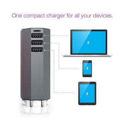 Zolt Laptop Charger Plus, 65W Universal PC Laptop and Mobile Device AC charger. One Device to Charge All Your Gadgets