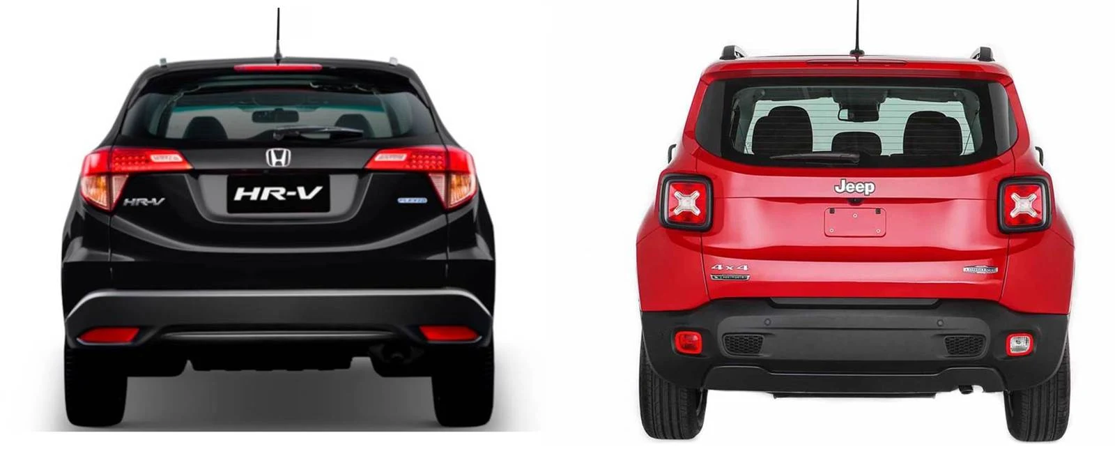 Jeep Renegade x Honda HR-V - traseira