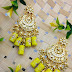 Polki kundan earrings