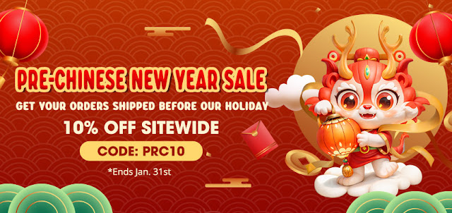 PRE-CHINESE NEW YEAR SALE is Running on!