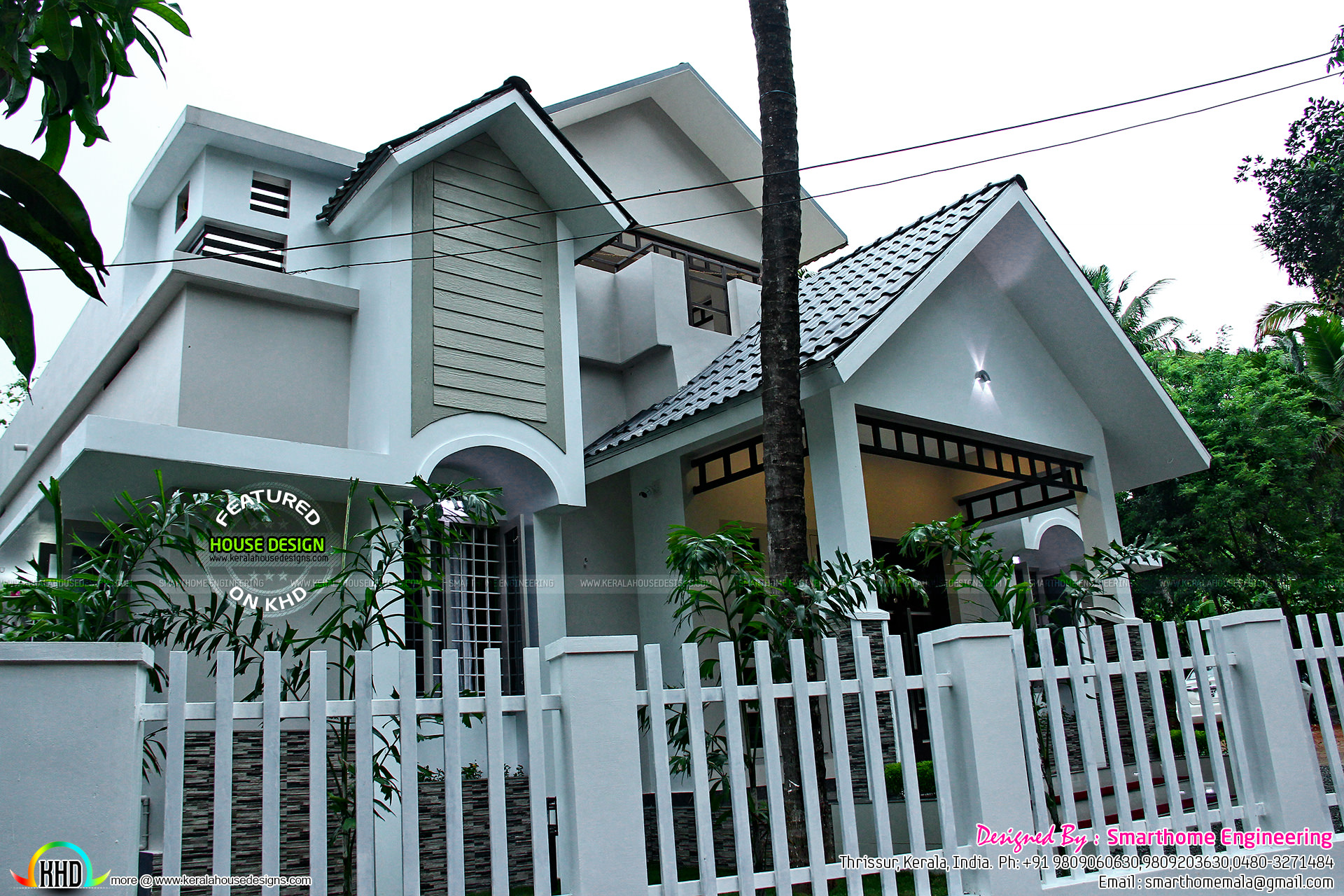 Kerala Home  at 25 lakhs cost Kerala home  design  and 