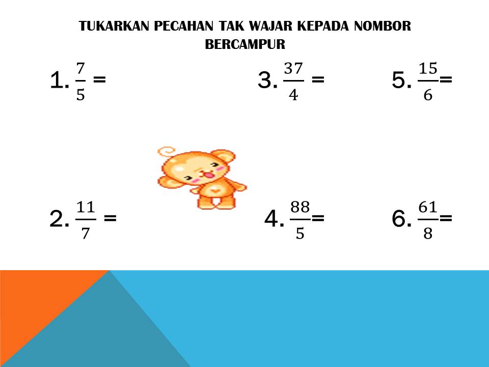 Wars Maths Blog: SOALAN PECAHAN TAHUN 5