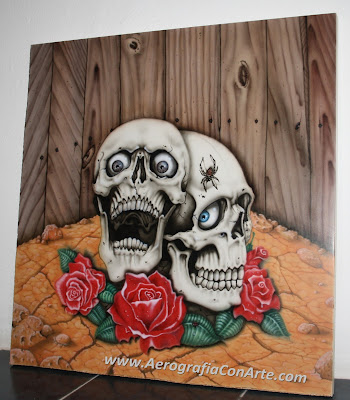 calaveras con rosas