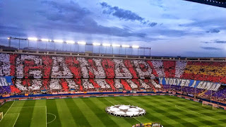 Fotografía del Vicente Calderón estadio del Atlético de Madrid