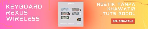 keyboard rexus wireless desain kekinian