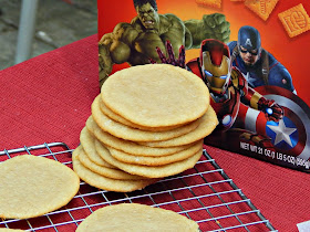 Captain America Cookies and Strawberry Shortcake (with whipped cream made from a mason jar!) #AvengersUnite #ad