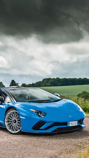 Blue Lamborghini, Supercar, Sports Car