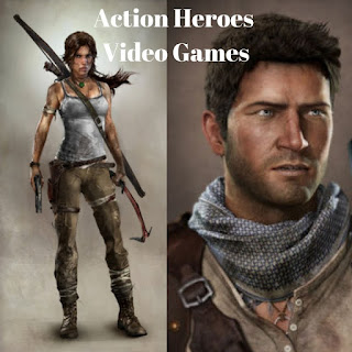 Action Heroes, Lara Croft, Nathan Drake