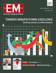 EM Efficient Manufacturing - March 2017 | TRUE PDF | Mensile | Professionisti | Tecnologia | Industria | Meccanica | Automazione
The monthly EM Efficient Manufacturing offers a threedimensional perspective on Technology, Market & Management aspects of Efficient Manufacturing, covering machine tools, cutting tools, automotive & other discrete manufacturing.
EM Efficient Manufacturing keeps its readers up-to-date with the latest industry developments and technological advances, helping them ensure efficient manufacturing practices leading to success not only on the shop-floor, but also in the market, so as to stand out with the required competitiveness and the right business approach in the rapidly evolving world of manufacturing.
EM Efficient Manufacturing comprehensive coverage spans both verticals and horizontals. From elaborate factory integration systems and CNC machines to the tiniest tools & inserts, EM Efficient Manufacturing is always at the forefront of technology, and serves to inform and educate its discerning audience of developments in various areas of manufacturing.