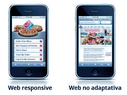 Ejemplo de diseño web no adaptativo para Smartphones y Laptops