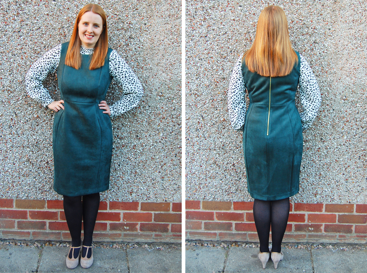 Power Dressing in Dark Green Suede | G is for Gingers