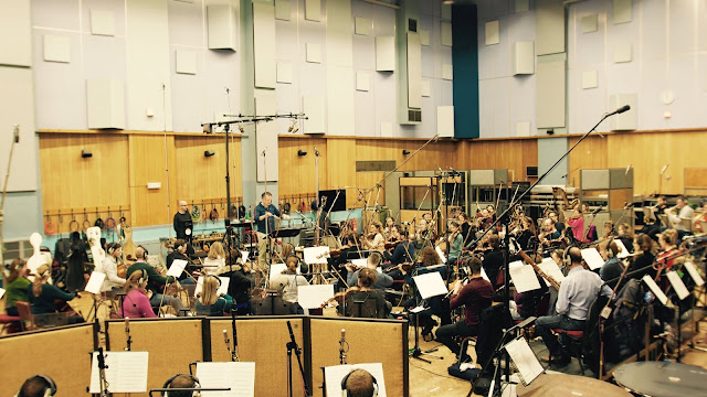 Patrick Hawes & the Royal Philharmonic Orchestra at Abbey Road Studios (Photo Tony Simpson)