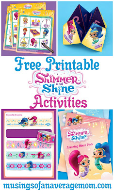 free printable shimmer and shine activities