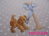 cross stitch dog