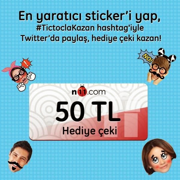 Tictoc, N11'de Geçerli 50 TL Hediye Çeki Veriyor Tictoc, N11'de Geçerli 50 TL Hediye Çeki Veriyor