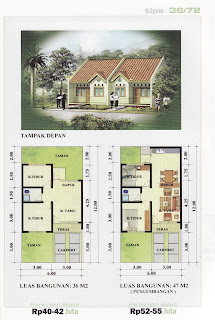 model rumah minimalis dan denahnya