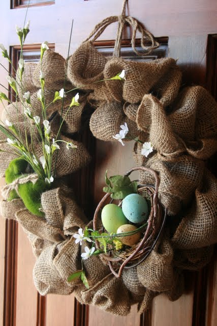 Burlap Spring Wreath Top This and Top That