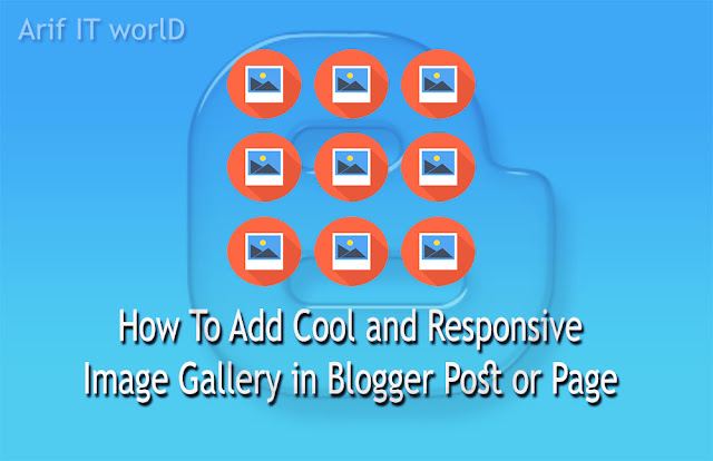 Responsive Image Gallery in Blogger Post or Page