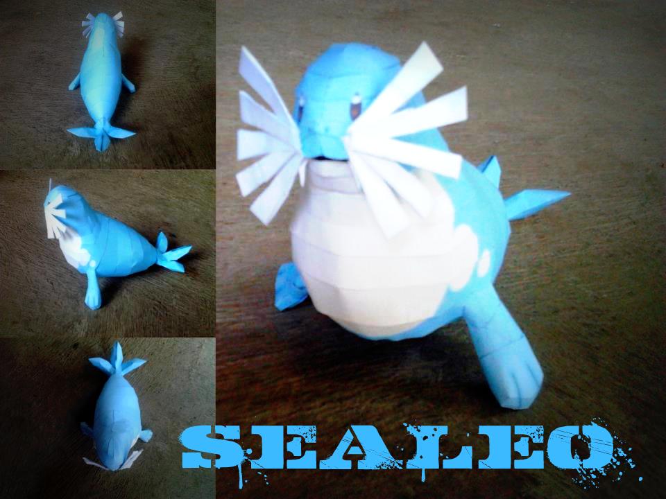 Pokemon Sealeo Papercraft