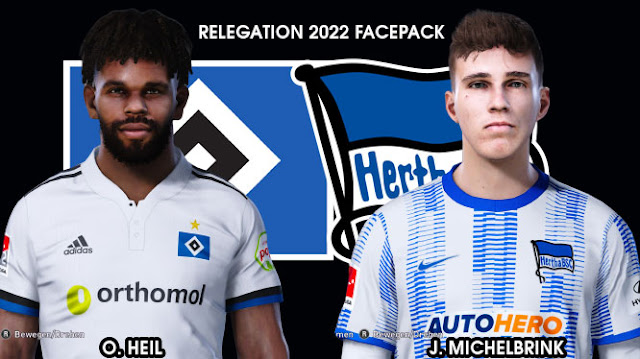 Relegation Facepack | O. Heil & J. Michelbrink For eFootball PES 2021