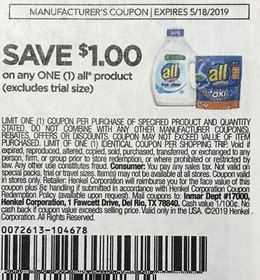 $1/1 All Coupon RMN insert 04/28/19 (EXP: 6/23)