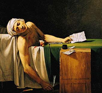 La Muerte de Marat de Jacques-Louis David
