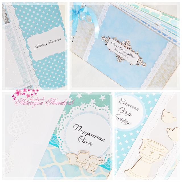 chrzest święty, elegancki album, scrapbooking