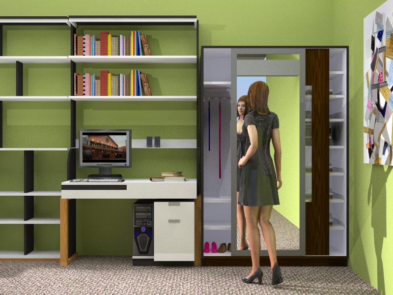  Kamar  3 x 2 5 Drawing with Sketchup