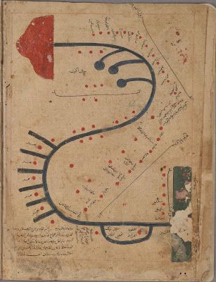 Indus map - Kitāb Gharāʾib al-funūn wa-mulaḥ al-ʿuyūn