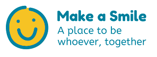 Make a Smile; A Place to Be Whoever, Together Logo