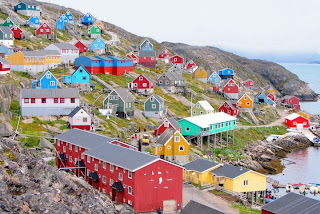 Colourful Houses In Greenland