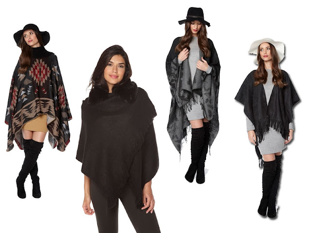 blanket wraps, oversize scarves, ponchos and capes