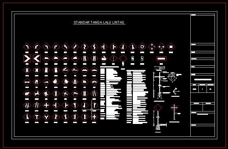 KYF BLOG s Gambar Autocad Standar Lalu Lintas Jalan untuk 