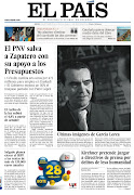 . y un diario como El País logra documentos que sirven de portada. (portada )