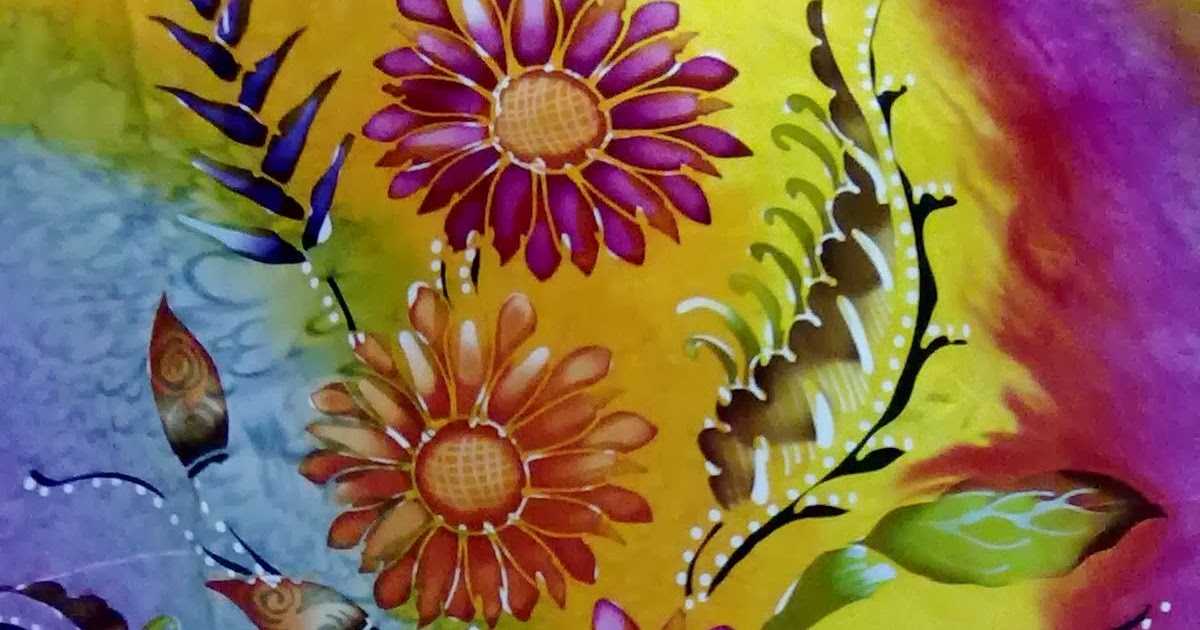 56 Inspirasi Lukisan  Batik  Flora Gambar Lukisan 