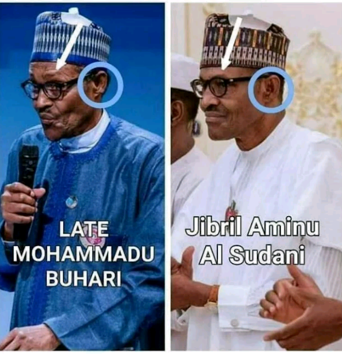 REVEALED: Difference between the dead buhari and the impostor (Jubril)