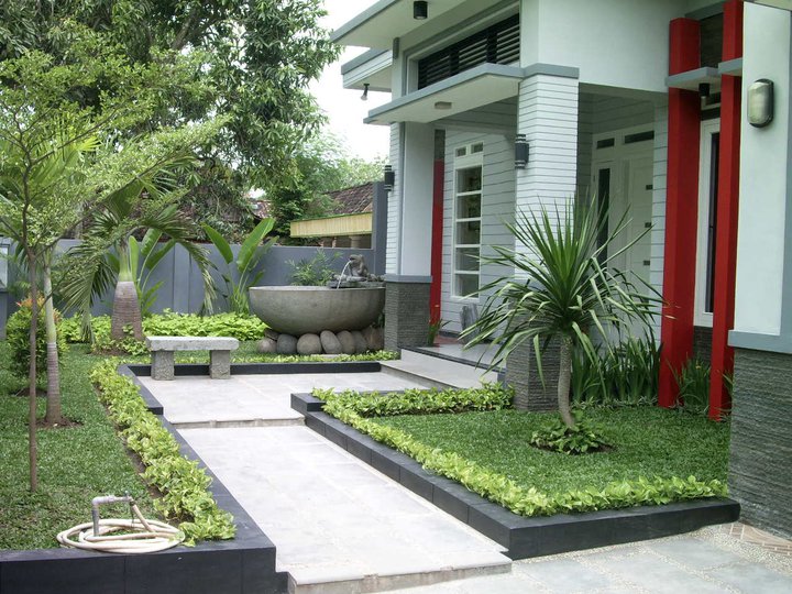 65 Desain Taman Depan Rumah Mungil Minimalis 