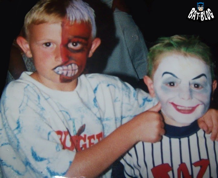 joker face makeup. The make-up for both kids are