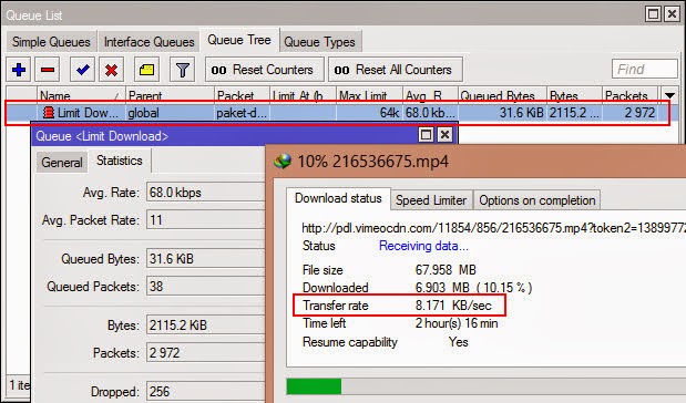  Ada dua jenis Queue yang sanggup dipakai di Mikrotik Penjelasan Queue Tree & PCQ serta Penerapannya di Mikrotik