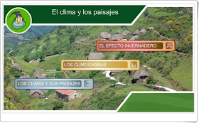 El clima y los paisajes Actividad de Internet en el Aula 3º y 4º de Primaria