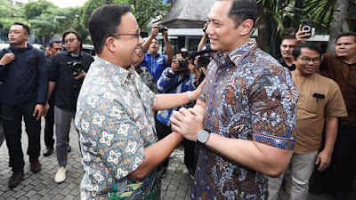 Anies dan Tim Kecil Koalisi Perubahan Sambangi AHY di kantor Demokrat