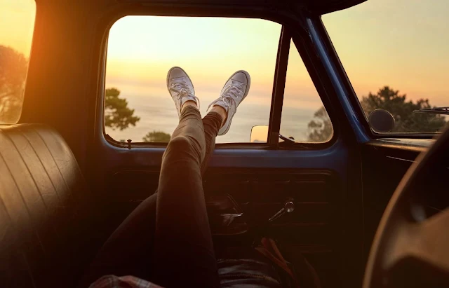 Resting on a vehicle