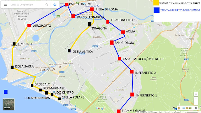 La Tramvia Infernetto - Paolocco - Acilia - Malafede