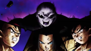 Jiren vs Vegeta, 17 and Goku