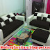 Sofa Minimalis type 3.2 KAIN BEBAS + Puff + Meja Kaca + Meja Kotak + Bantal