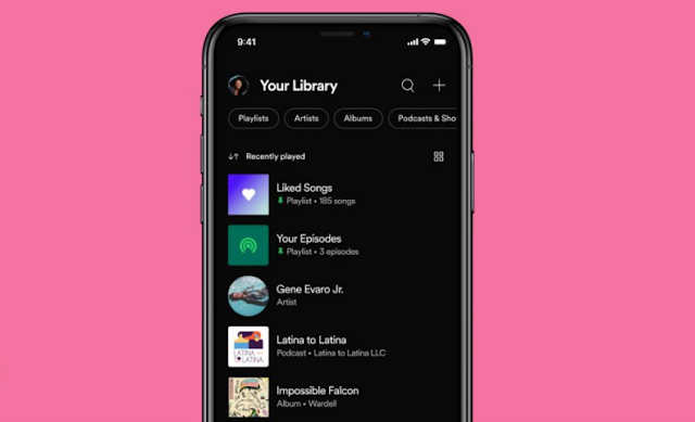 يُعيد Spotify تصميم المكتبة لنظامي التشغيل iOS و Android