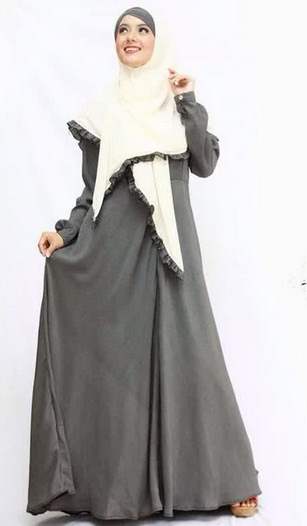 Contoh Desain  Busana  Muslim  Wanita Bahan  Sifon 