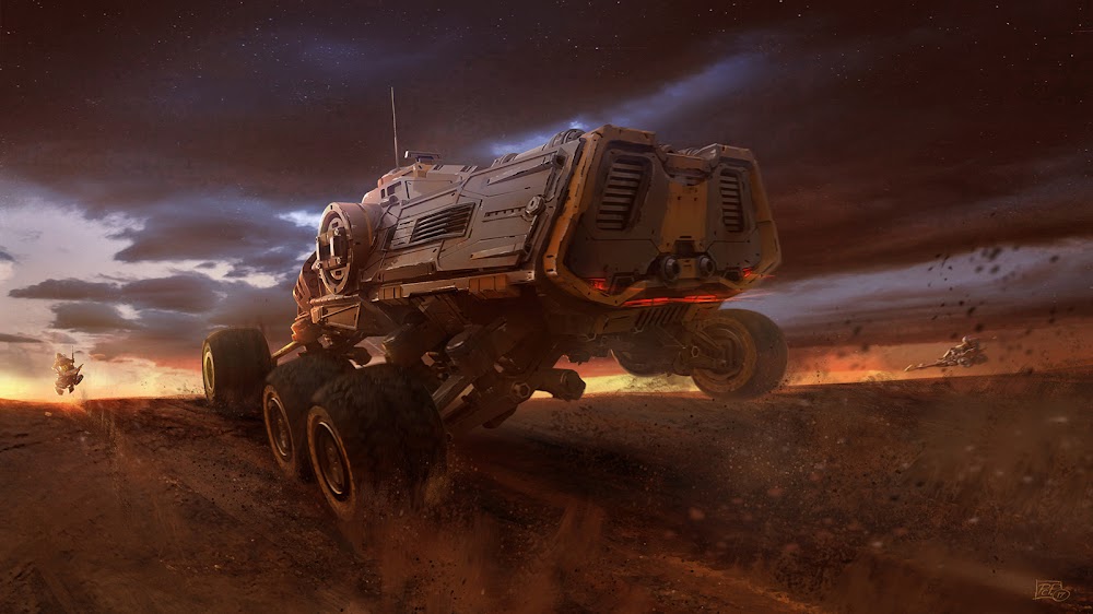 Mars truck on the move by Pat Presley